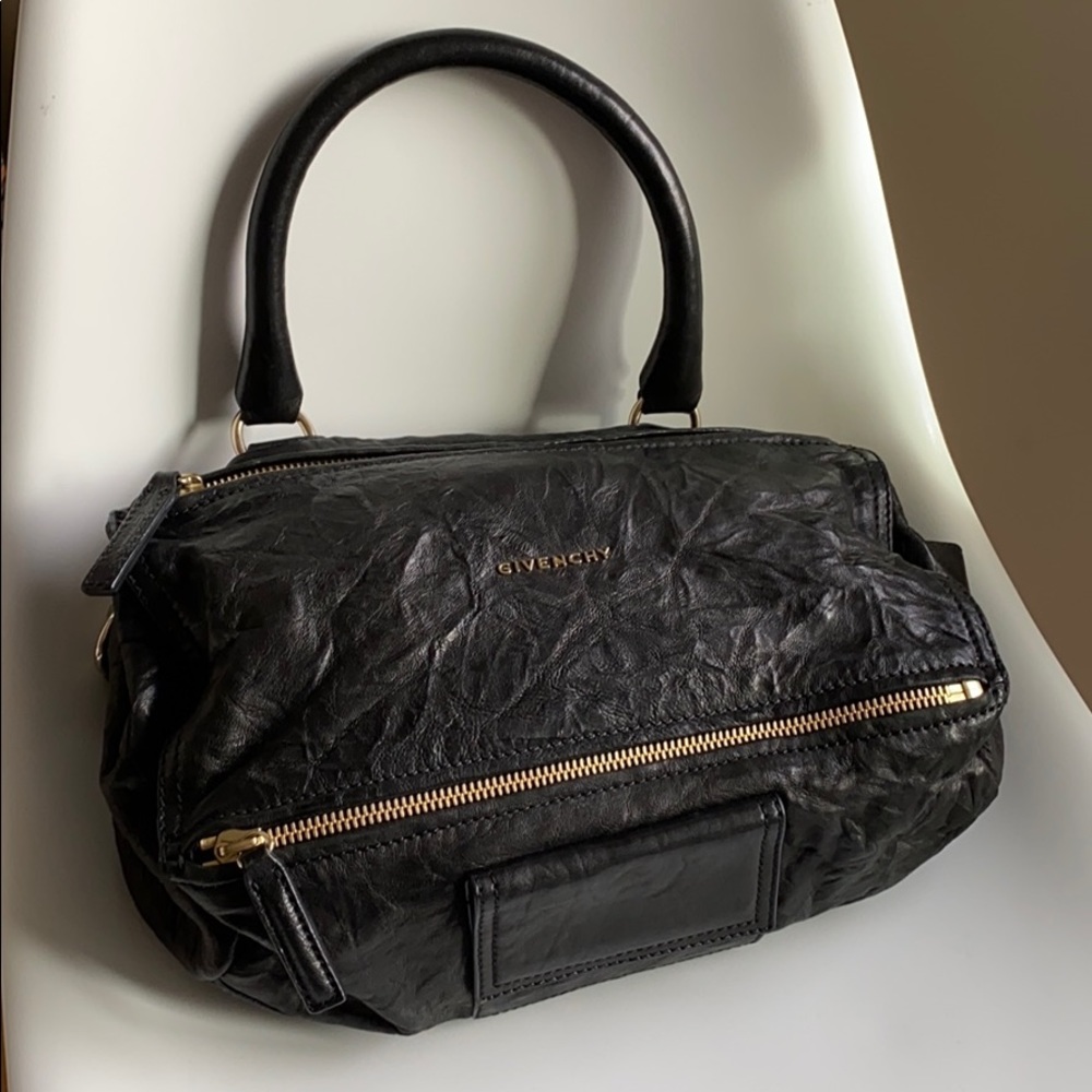 Givenchy medium pandora leather satchel black